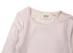 Wheat t-shirt rib lace soft lilac